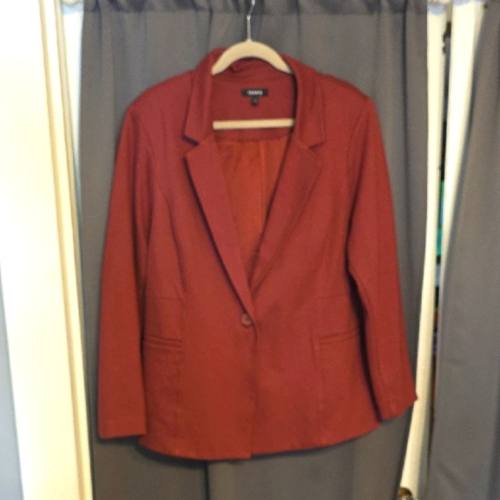 torrid Rust Red Single-Button Blazer